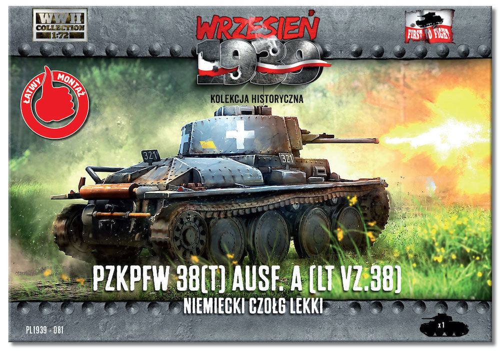 First To Fight Kits 081 1:72 Pz.Kpfw 38(t) Ausf.A German Light Tank