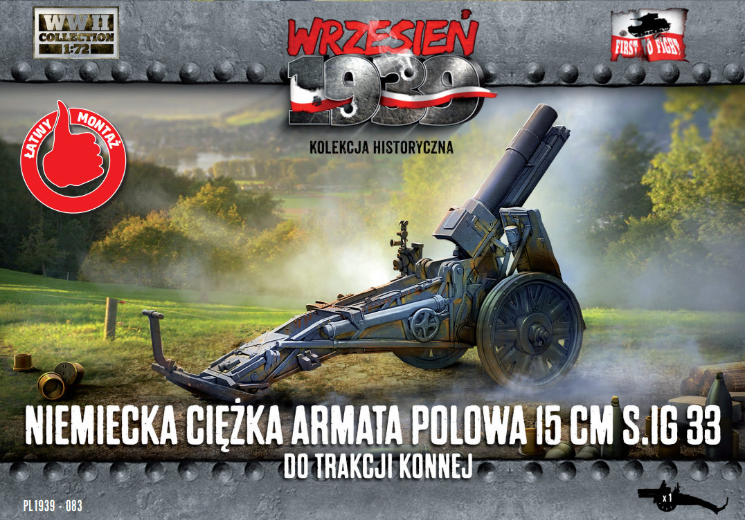 First To Fight Kits 083 1:72 German Heavy Field Gun 15 cm SIG 33 for Horse Traction