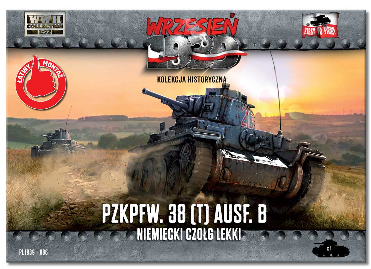 First To Fight Kits 086 1:72 Pz.Kpfw.38 Ausf.B German Light Tank