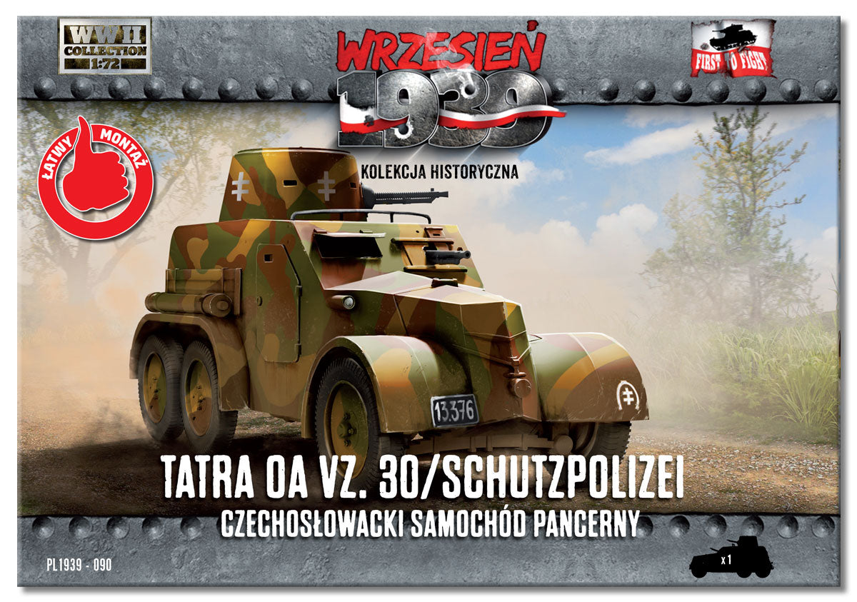 First To Fight Kits 090 1:72 TATRA OA vz.30 Czechoslovak Armored Car Tatra OA vz. 30/Schutzpolizei