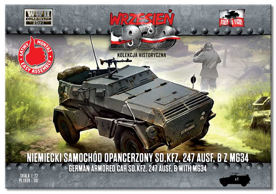 First To Fight Kits 101 1:72 Sd.Kfz.247 Ausf.B German Armored Car