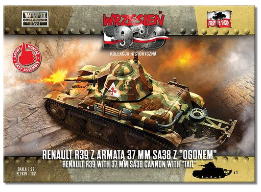 First To Fight Kits 107 1:72 Renault R39 with SA38 cannon with 'tail'