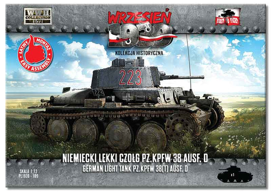 First To Fight Kits 109 1:72 Pz.Kpfw 38(t) Ausf.D German light tank