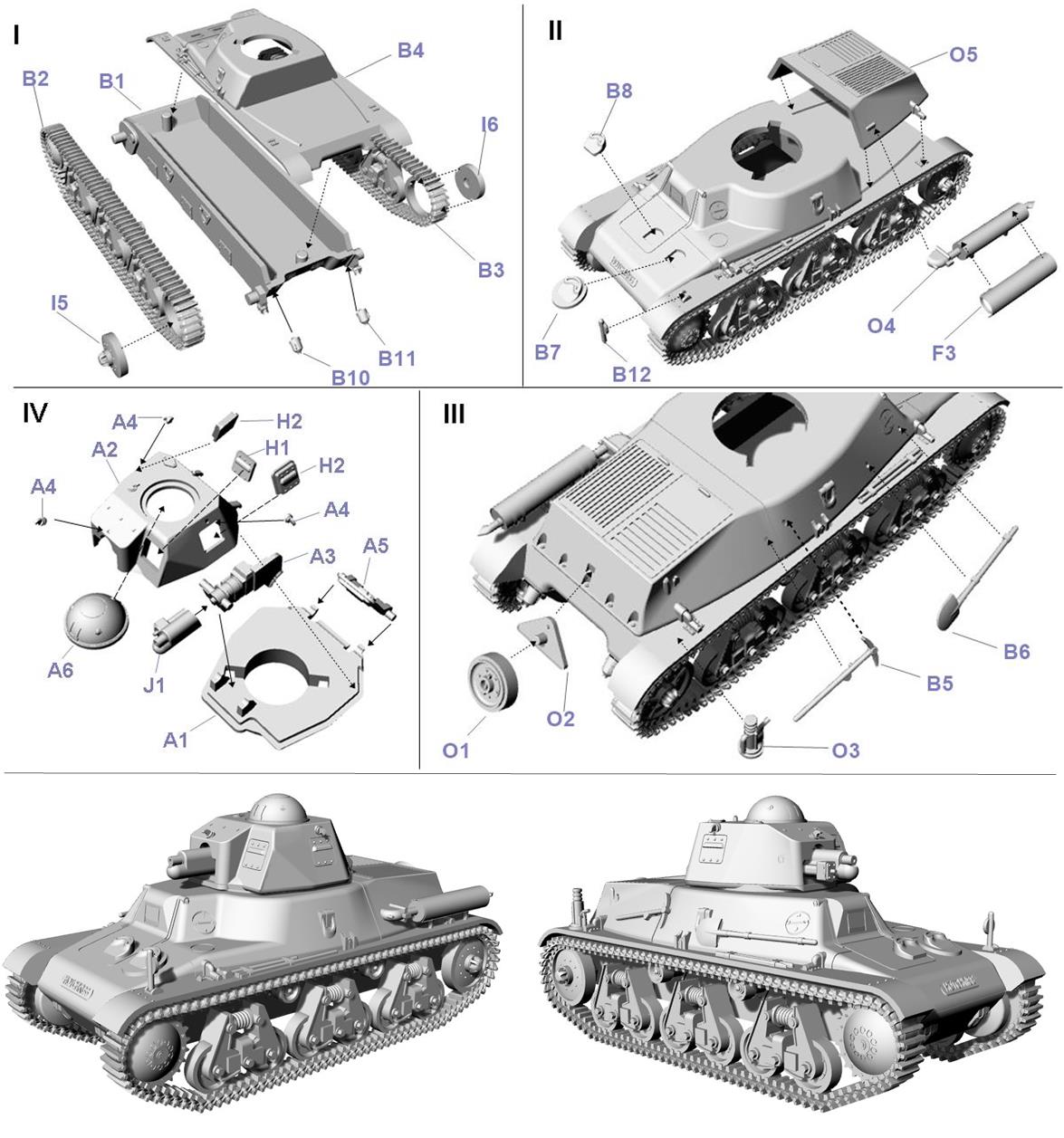 First To Fight Kits 115 1:72 Hotchkiss H38 with SA18 cannon