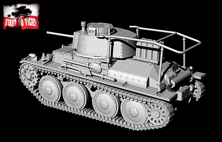 First To Fight Kits 116 1:72 Pz.Kpfw 38(t) Ausf.E/F Panzerbefehlswagen (Pz.BfWG) 38(t) Ausf. E/F German light tank