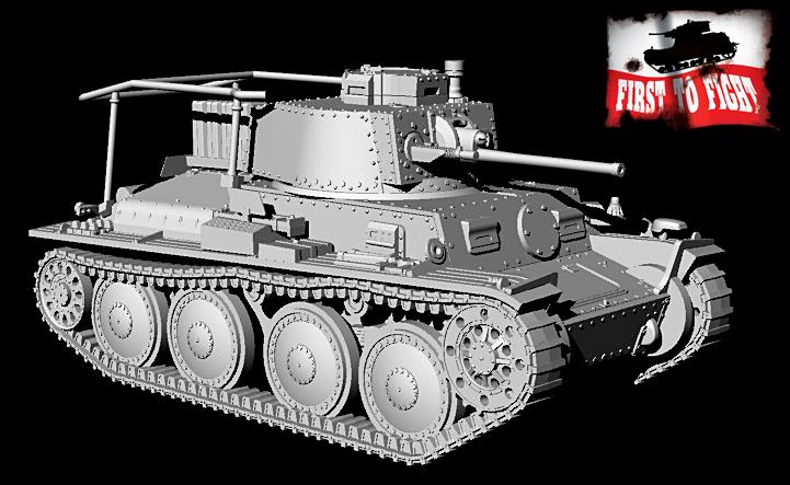 First To Fight Kits 116 1:72 Pz.Kpfw 38(t) Ausf.E/F Panzerbefehlswagen (Pz.BfWG) 38(t) Ausf. E/F German light tank