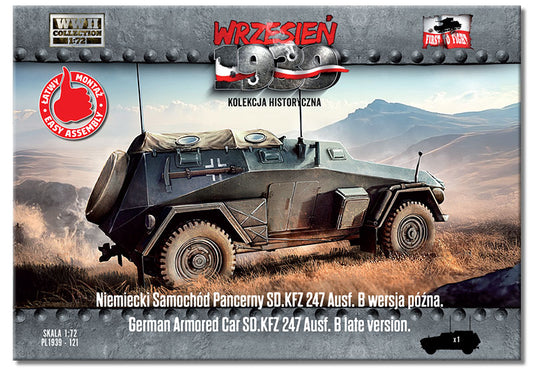 First To Fight Kits FTF121 1:72 Sd.Kfz.247 Ausf.B Late Version German Armored Car