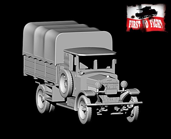 First To Fight Kits 129 1:72 Polish Ursus Type A truck, early version