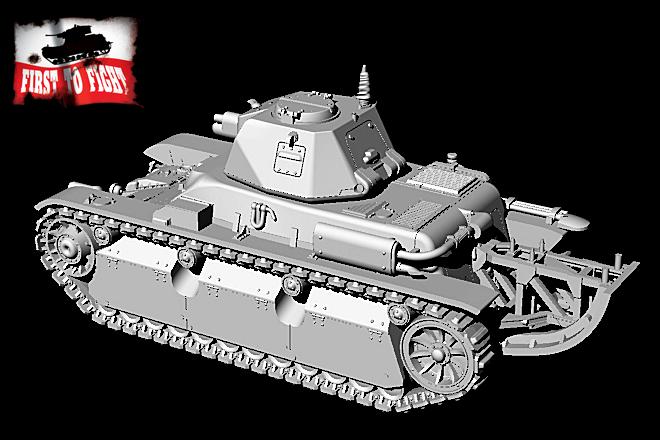 First To Fight Kits 132 1:72 Panzerkampfwagen 40R 736 (f) or Renault R40 with SA18 gun and tail
