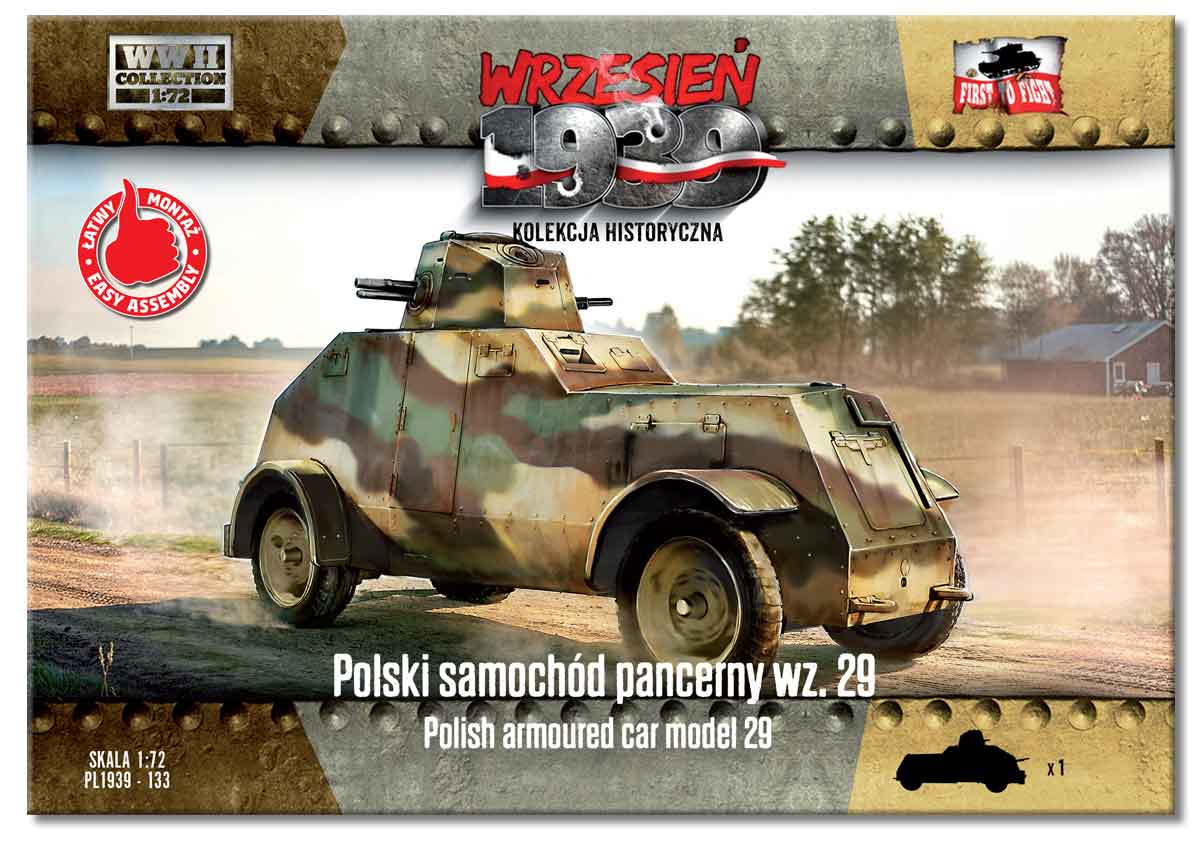 First To Fight Kits 133 1:72 Polish armoured car model 29