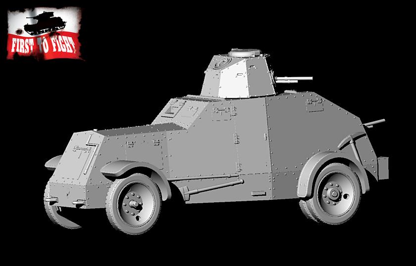 First To Fight Kits 133 1:72 Polish armoured car model 29