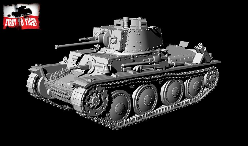 First To Fight Kits 135 1:72 Pz.Kpfw. 38(t) Ausf.G or Panzerbefehlswagen (Pz.BfWg) 38(t) Ausf.G German light tank w
