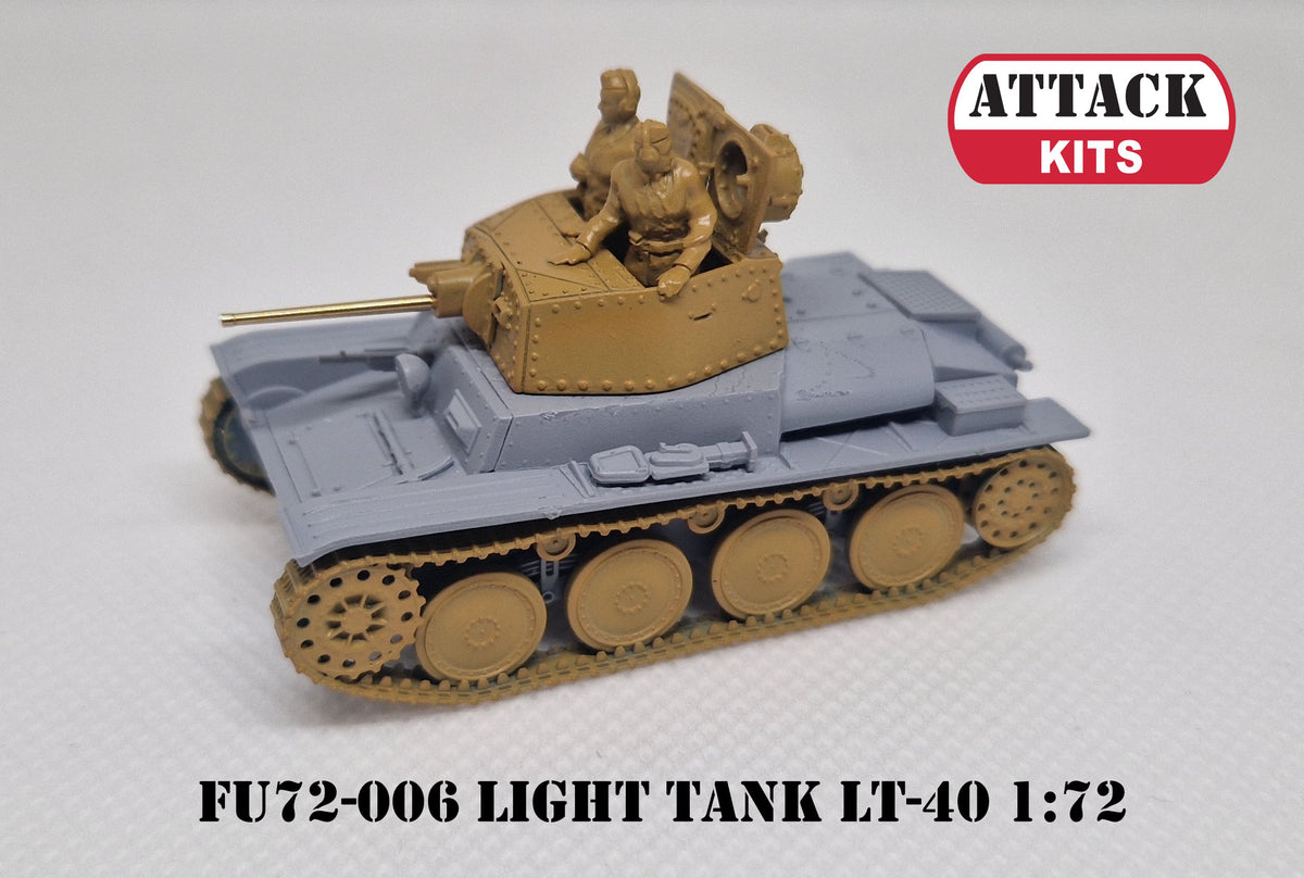 Attack Kits FU72-006 1:72 LT-40 Slovak National Uprising 1944. Luxury Set, incl. resin cast turret, crew figures, metal gun barrel, p/e parts