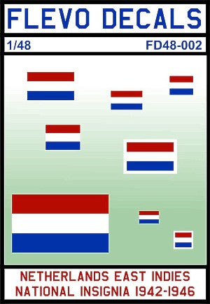 Flevo Decals FD48002 1:48 Netherlands East Indies National Insignia 1942-46