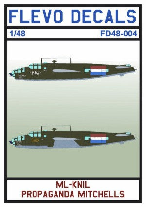 Flevo Decals FD48004 1:48 ML-KNIL Propaganda North-American B-25D Mitchell