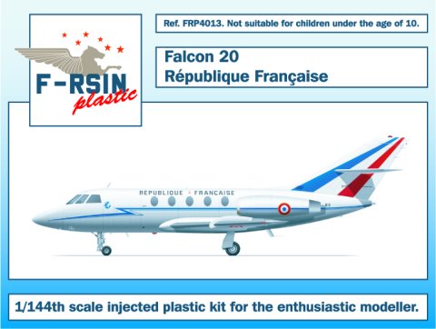 F-rsin Plastic P4013 1:144 Dassault Falcon 20 Decals French Air Force