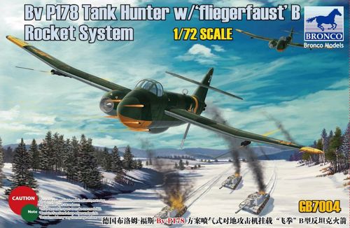 Bronco Models GB7004 1:72 Blohm-und-Voss Bv-P.178 Tank Hunter with Fliegerfaust B Rocket System