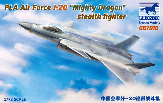 Bronco Models GB7010 1:72 PLA Air Force J-20 'Mighty Dragon' Stealth Fighter