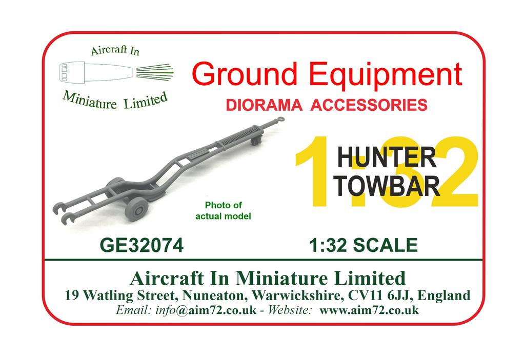 AIM - Ground Equipment GE32074 1:32 Hawker Hunter tow bar FGA.9/Mk.58.