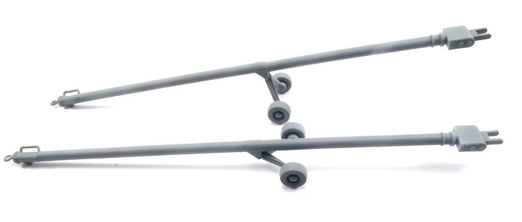 AIM - Ground Equipment GE32078 1:32 Eurofighter Typhoon tow bars ' two-pack, with wheels up and down
