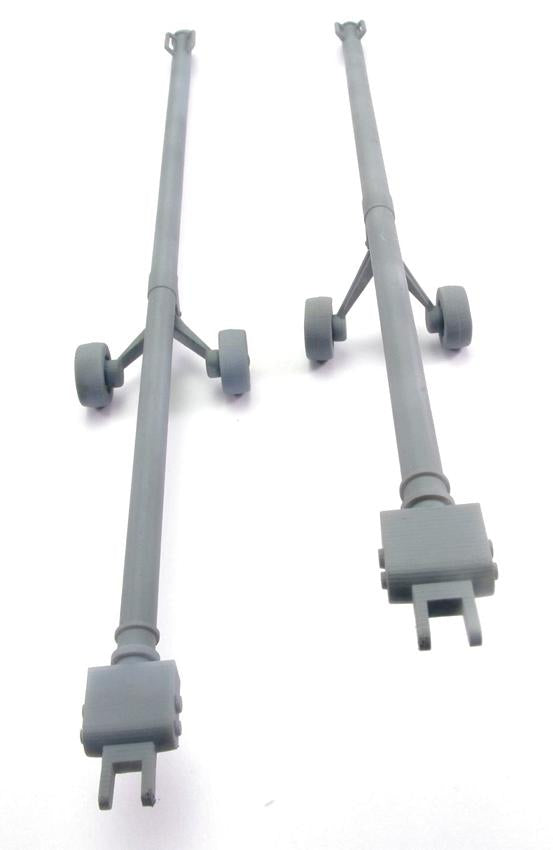 AIM - Ground Equipment GE32078 1:32 Eurofighter Typhoon tow bars ' two-pack, with wheels up and down
