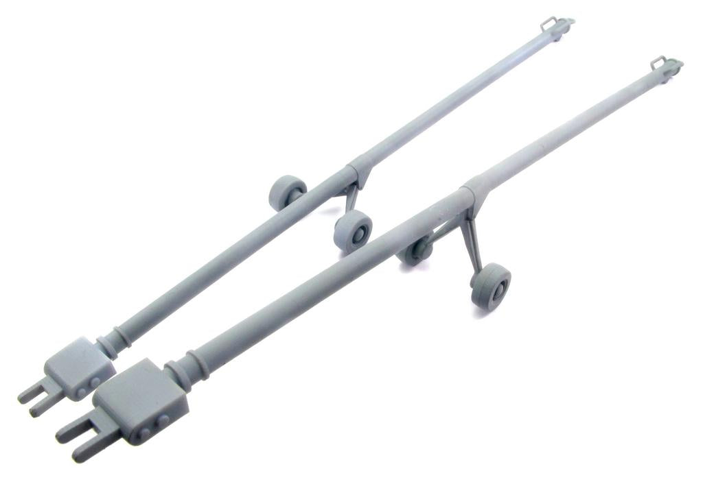 AIM - Ground Equipment GE32078 1:32 Eurofighter Typhoon tow bars ' two-pack, with wheels up and down