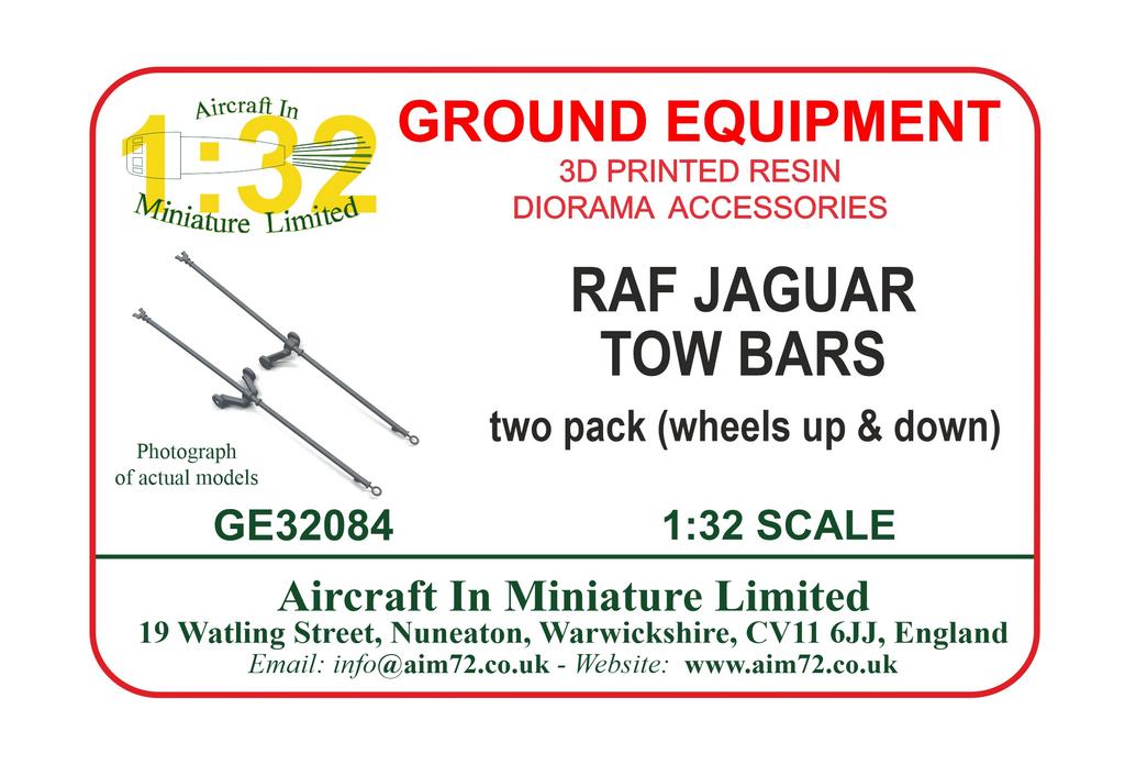 AIM - Ground Equipment GE32084 1:32 Sepecat Jaguar tow bars