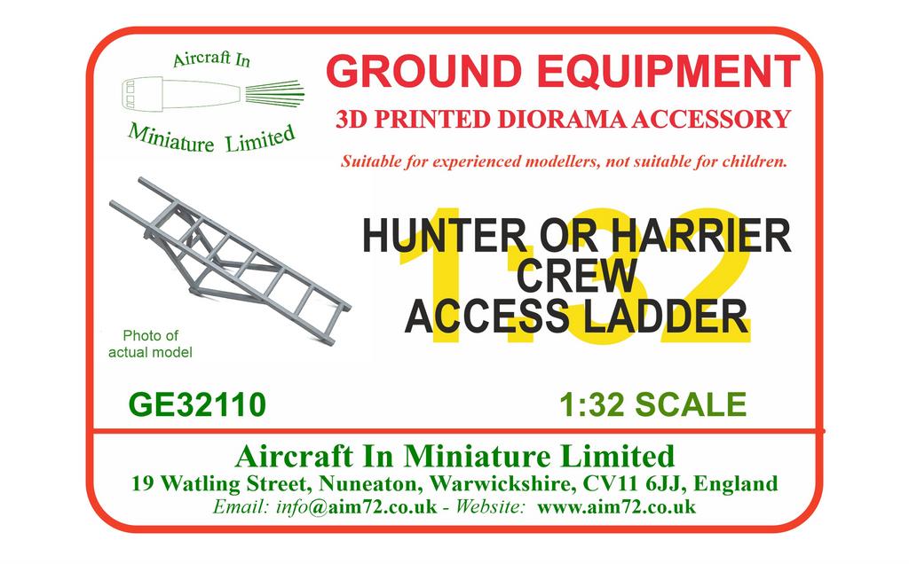 AIM - Ground Equipment GE32110 1:32 Hawker Hunter F.6 & BAe Harrier GR.3 crew ladder