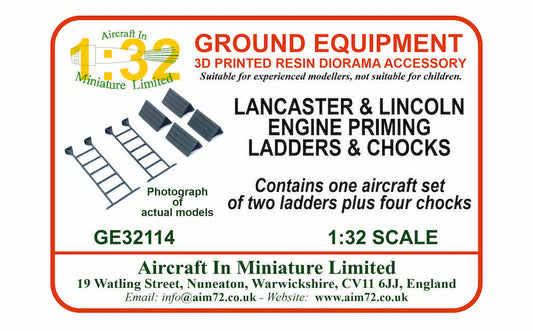 AIM - Ground Equipment GE32114 1:32 Avro Lancaster priming ladders and chocks