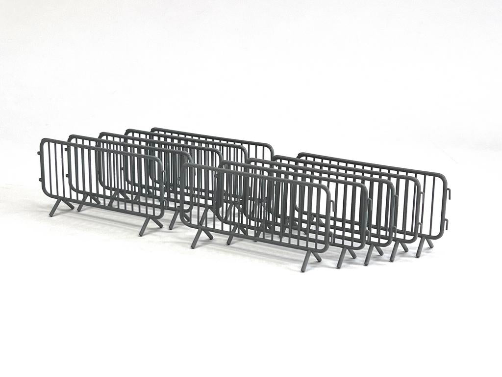 AIM - Ground Equipment GE32123 1:32 Crowd Control Barriers - A set of ten (3D-Printed) barriers