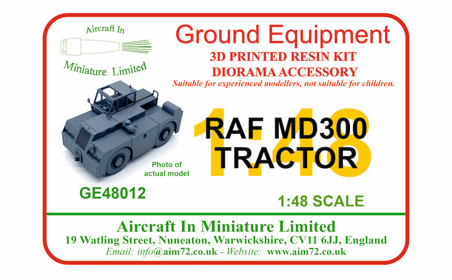 AIM - Ground Equipment GE48012L 1:48 RAF MD300 Tractor (3D-Printed)