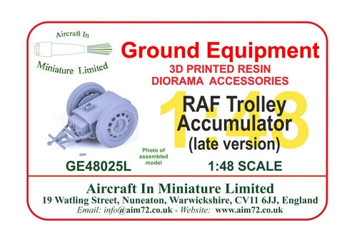 AIM - Ground Equipment GE48025L 1:48 Trolley - Accumulator: RAF post-war.