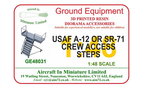 AIM - Ground Equipment GE48031 1:48 Lockheed A-12 and SR-71 Blackbird Crew Access Steps
