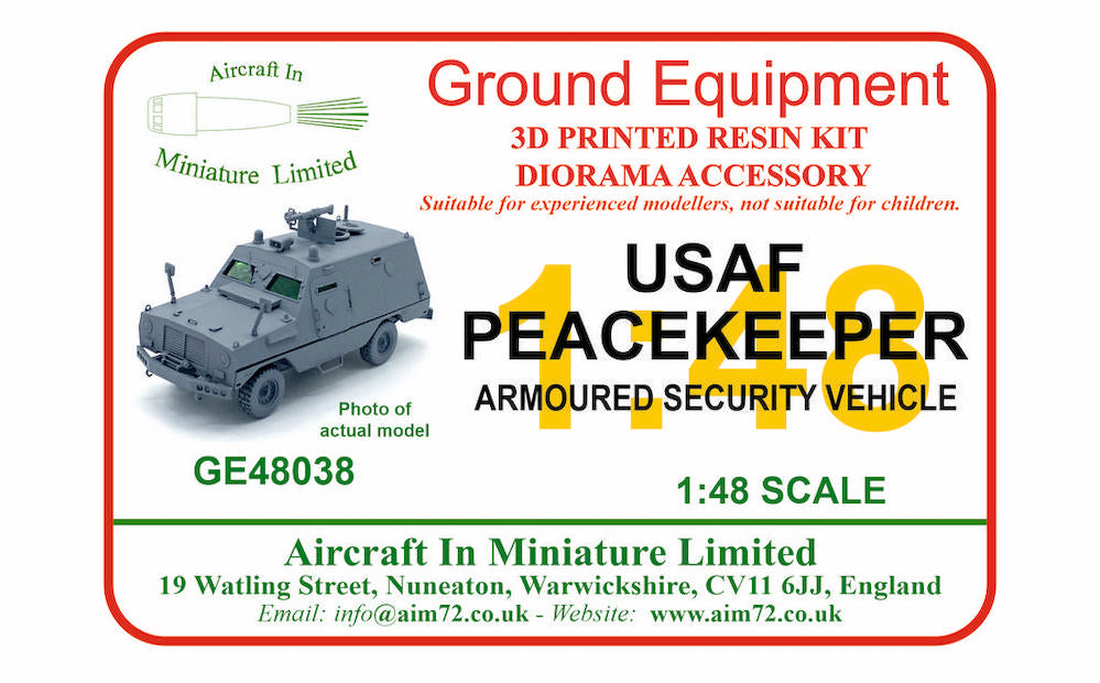 AIM - Ground Equipment GE48038 1:48 USAF Peacekeeper armoured security vehicle