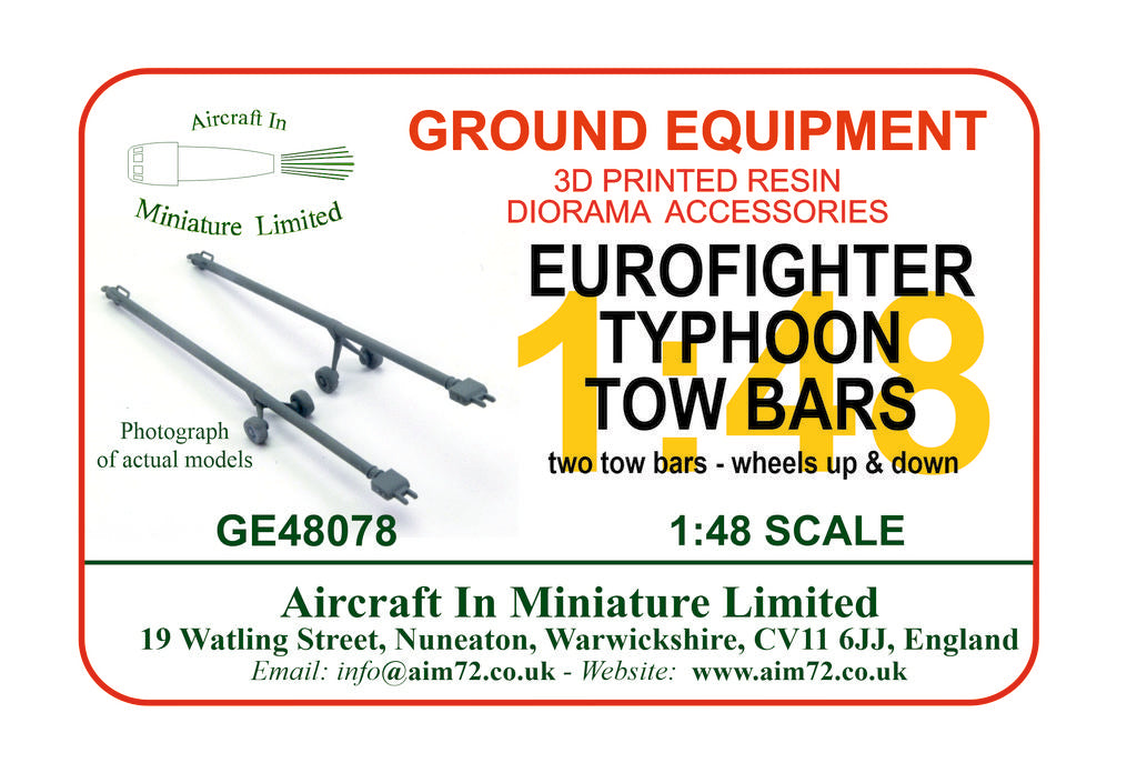 AIM - Ground Equipment GE48078 1:48 Eurofighter Typhoon tow bars