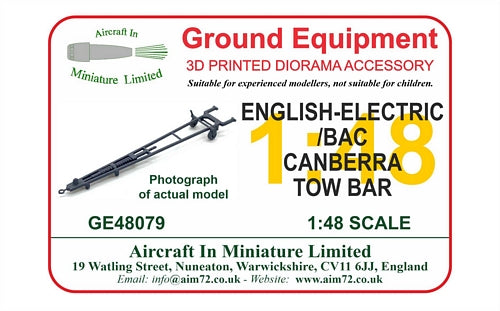 AIM - Ground Equipment GE48079 1:48 BAC/EE Canberra B.2/B.20 Tow Bar