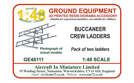 AIM - Ground Equipment GE48111 1:48 Buccaneer crew ladders (2 in pack)