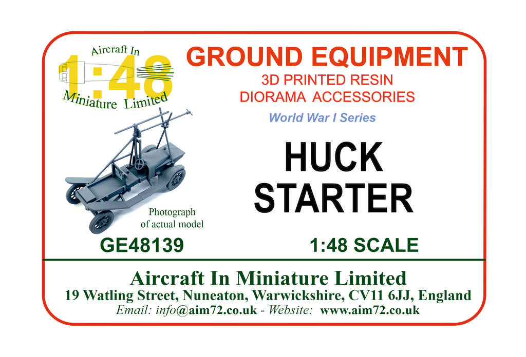 AIM - Ground Equipment GE48139 1:48 Huck starter - RFC circa 1918 - 3D-printed