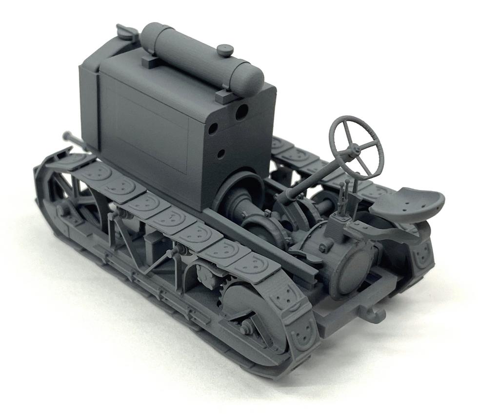 AIM - Ground Equipment GE48140 1:48 Clayton Crawler tractor - RFC circa 1917 - 3d-printed