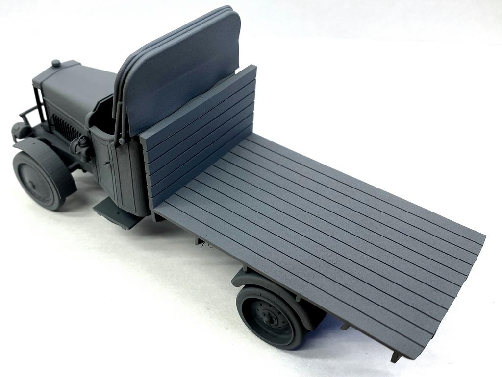 AIM - Ground Equipment GE48142 1:48 Leyland Subsidy A type flatbed lorry - circa 1916 - 3D-printed
