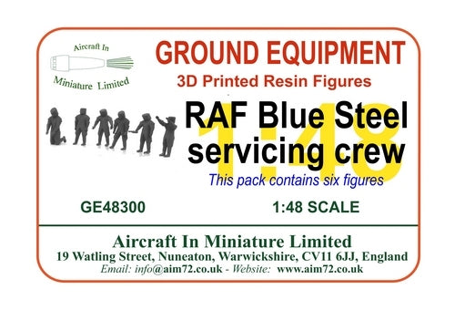 AIM - Ground Equipment GE48300 1:48 RAF Blue Steel Servicing Crew