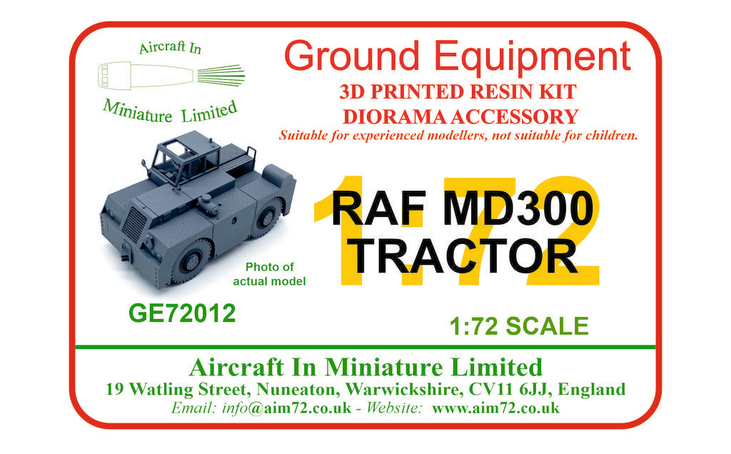 AIM - Ground Equipment GE72012 1:72 RAF MD300 Tractor 3d-Printed