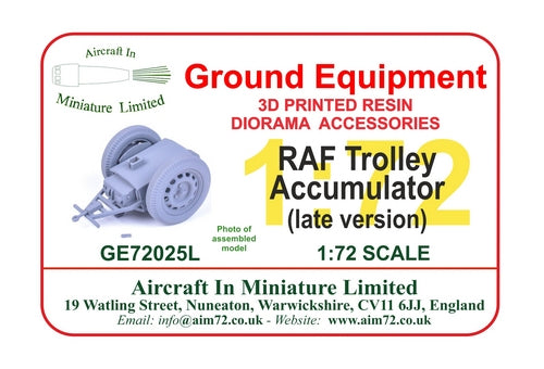 AIM - Ground Equipment GE72025L 1:72 Trolley - Accumulator: RAF post-war.