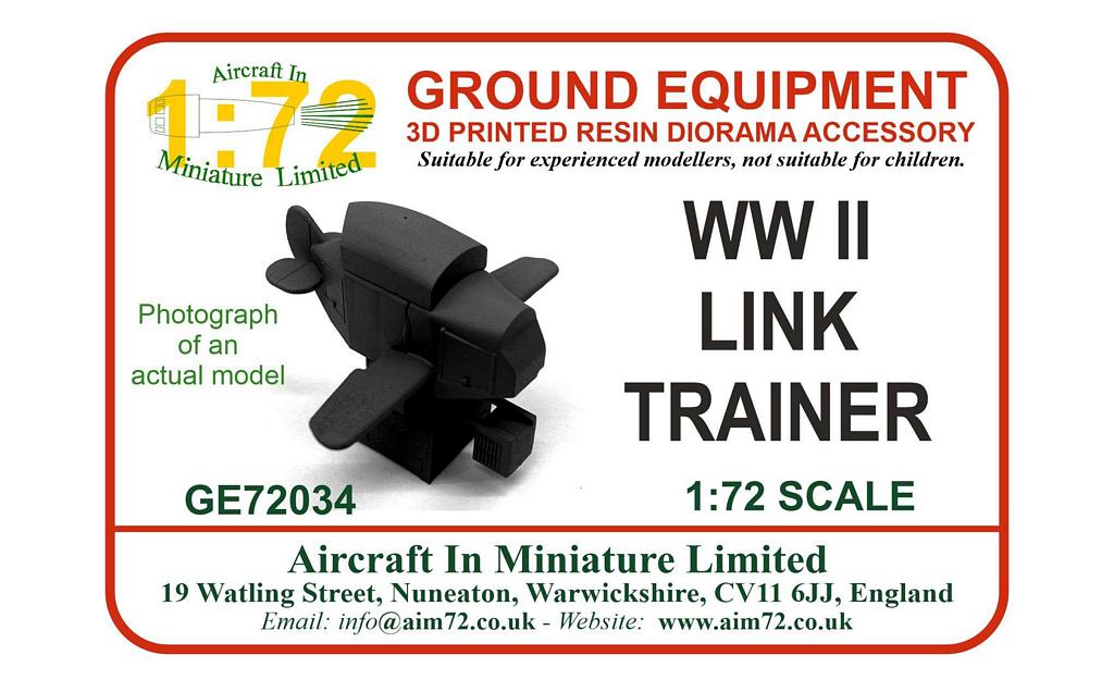 AIM - Ground Equipment GE72034 1:72 WWII Link Trainer 3d-Printed