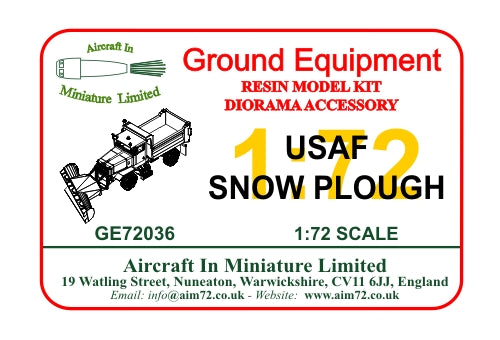 AIM - Ground Equipment GE72036 1:72 USAF Snow Plough