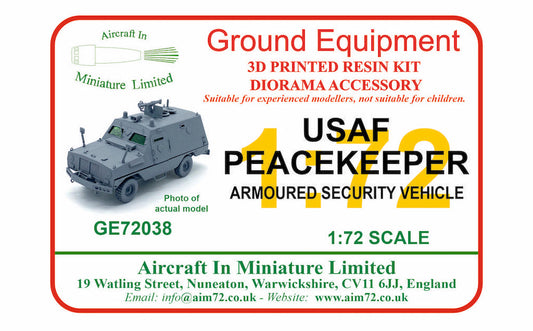 AIM - Ground Equipment GE72038 1:72 USAF Peacekeeper armoured security vehicle 3D-Printed