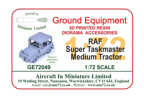 AIM - Ground Equipment GE72049 1:72 RAF Super Taskmaster tractor. (3D-Printed)