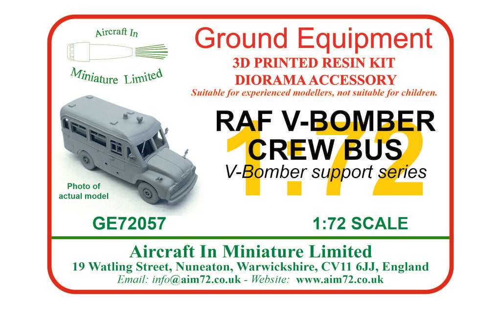 AIM - Ground Equipment GE72057 1:72 Bedford V-bomber crew bus (3D-Printed)