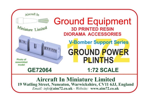 AIM - Ground Equipment GE72064 1:72 Ground Power Plinths - V bomber support series