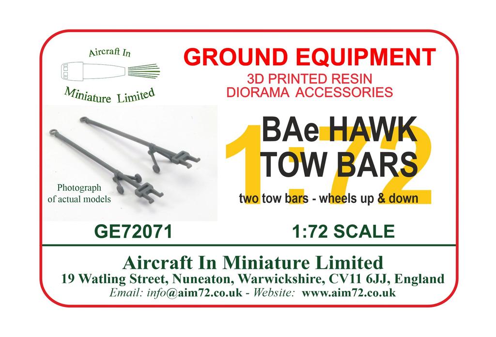 AIM - Ground Equipment GE72071 1:72 BAe Hawk T.1 Towbar